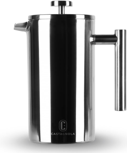 French Press / koffiemaker - Zilver Glans